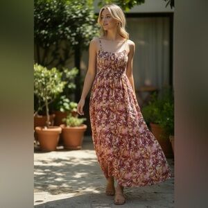 NWT Mason & Belle Floral Josie Maxi Dress Size Medium